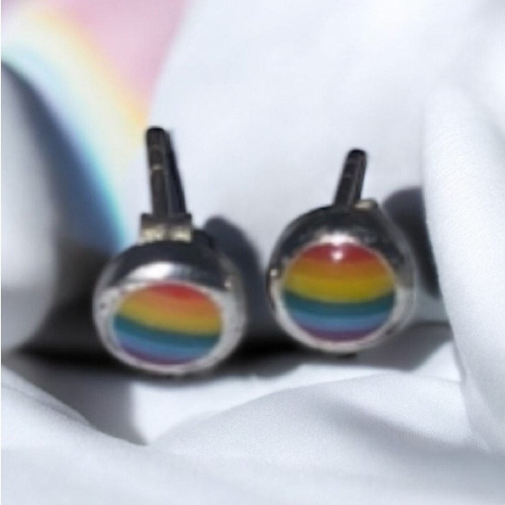 Rainbow Studs NWOT